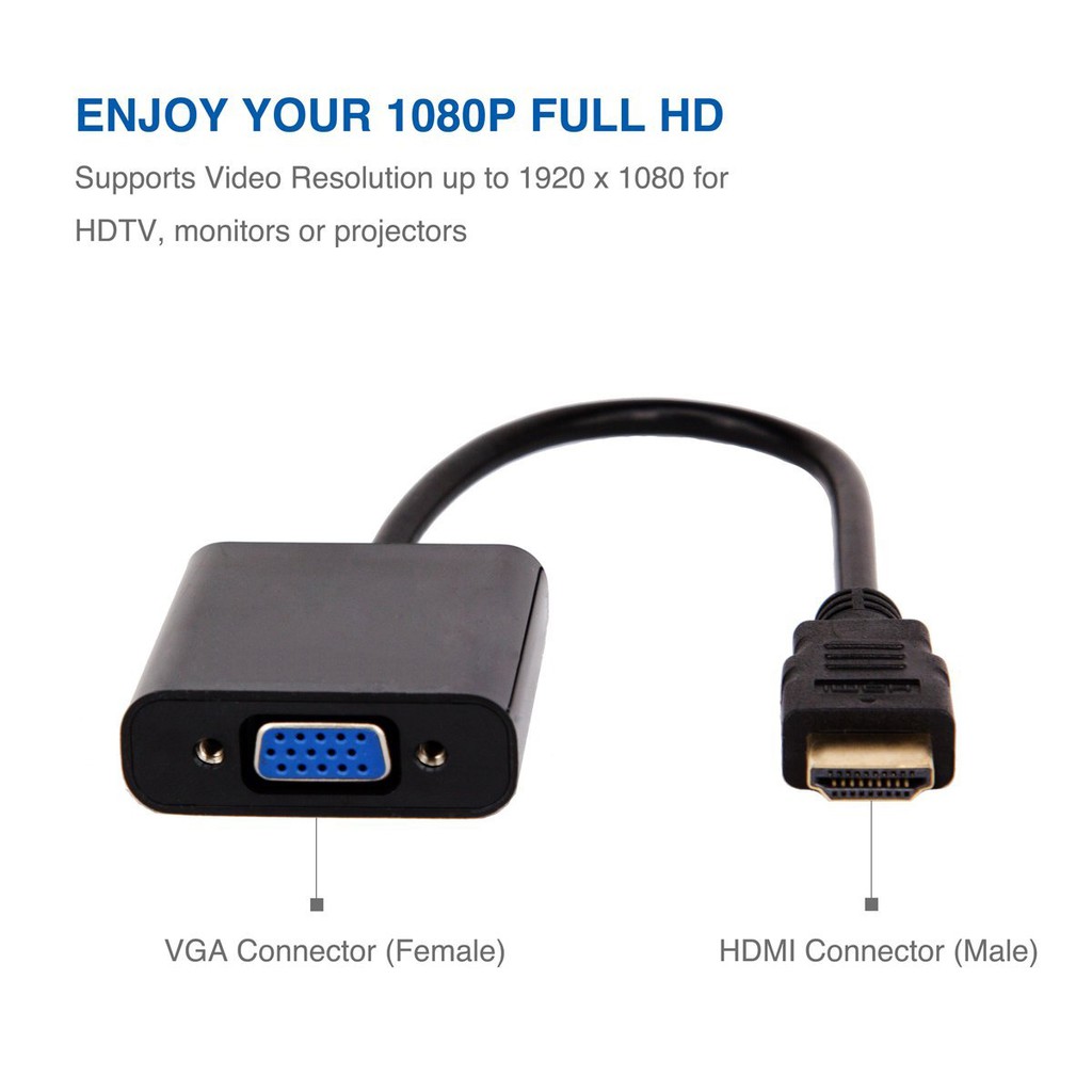 [台灣現貨保固]HDMI 轉 VGA 轉接器 HDMI 轉 VGA D-Sub 轉接頭 hdmi to vga 帶聲音