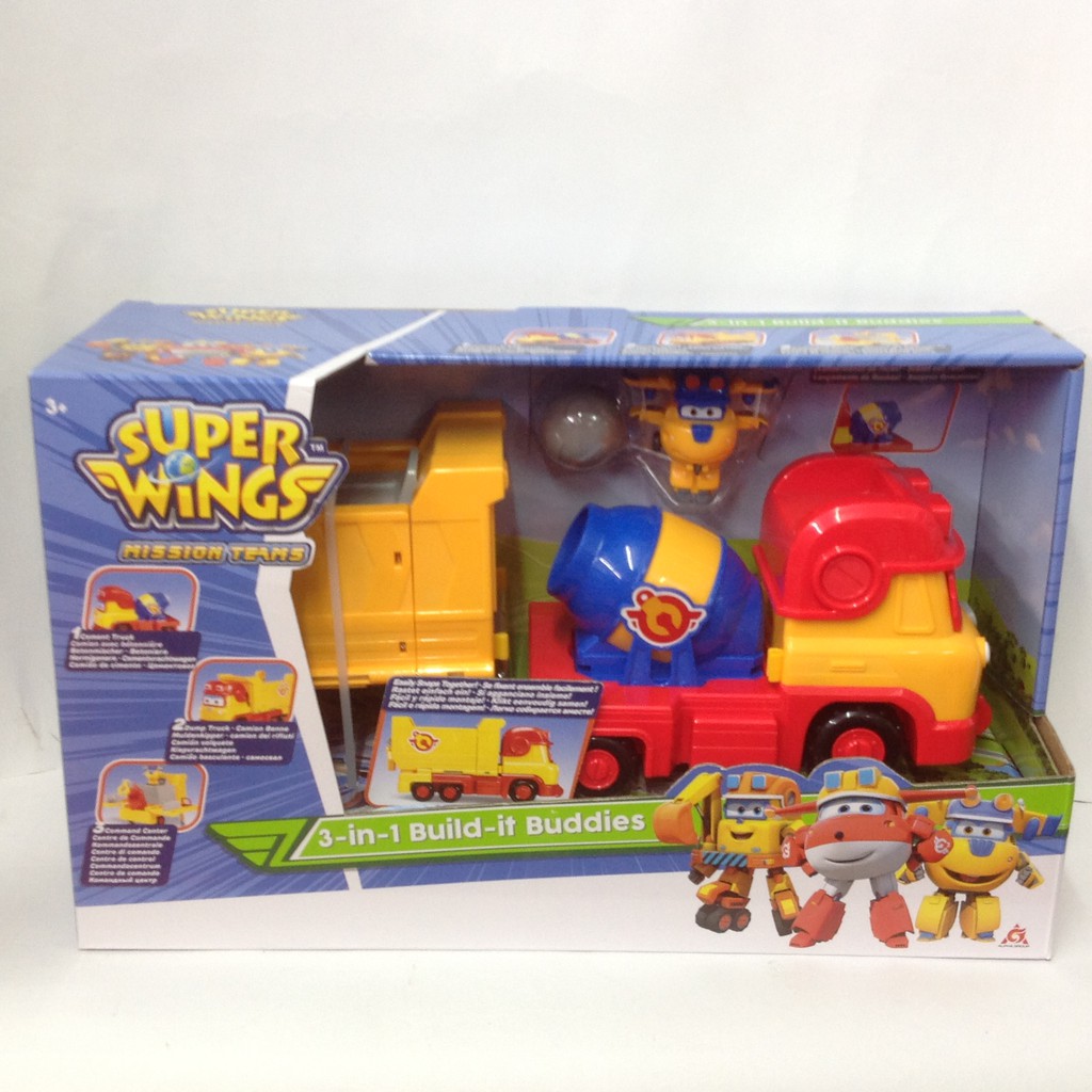 《CS洽興》Super Wings 超級飛俠  3合1工程車基地組_AL37406