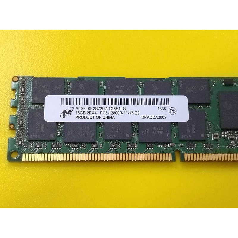 🍎現貨🥕美光 DDR3 1600 16GB ecc reg伺服器記憶體x79 HP IBM Dell華南金牌，火神革命