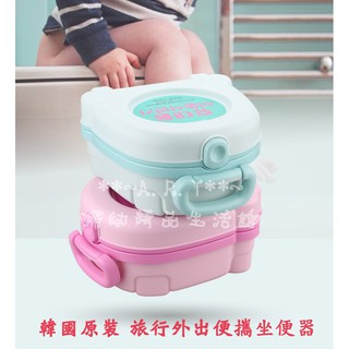 ~A.R.T.媽寶~韓國goryeobaby 便攜兒童坐便器 /車用攜帶型便盆/旅行外出便攜坐便器/攜帶方便/塞車必備