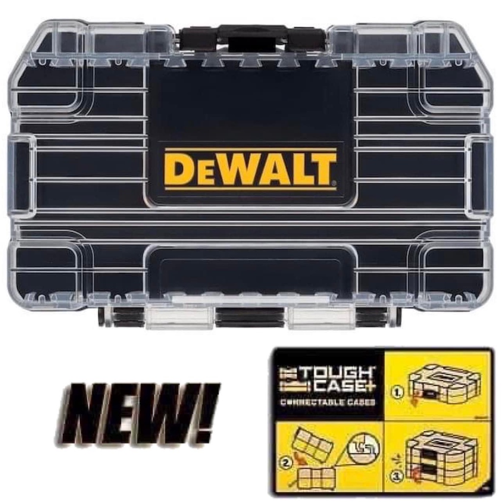 美國 得偉 DEWALT 黑色中型堆疊工具收納盒DWAN2190M