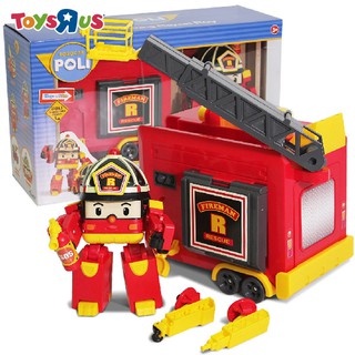 Robocar Poli波力救援小英雄 Led變形手提基地系列-羅伊 ToysRUs玩具反斗城