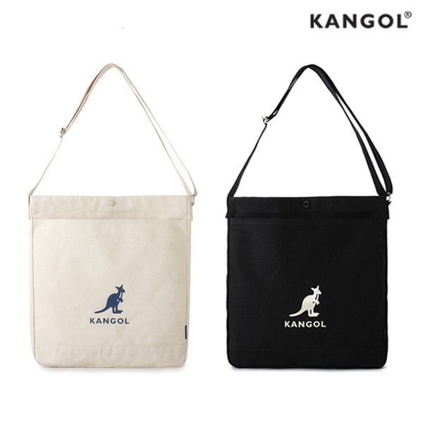 韓國正品🇰🇷Kangol 袋鼠牌 帆布袋 斜背包  Eco Cross Bag Connie Ⅱ 環保袋