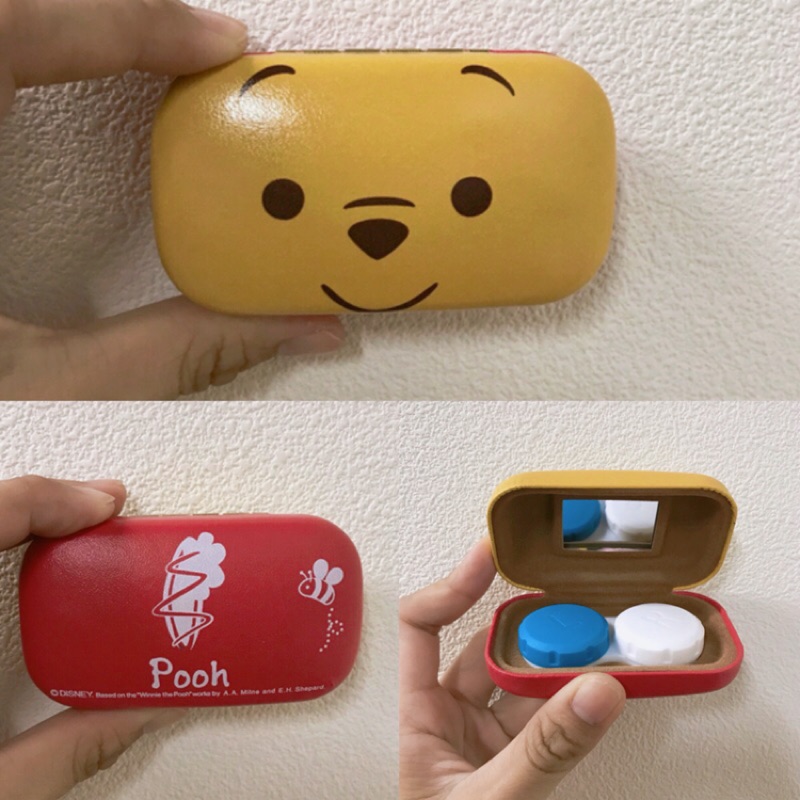 日本代購🇯🇵 Disney store 新品上市 小熊維尼 皮製隱形眼鏡盒💕