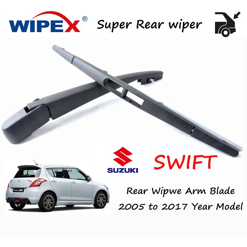 SUZUKI 適用於 2005 年至 2017 SX4 Swift(運動型)汽車後窗雨刷的鈴木 Swift 後雨刮臂/刀