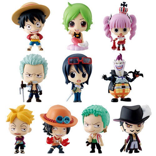 汐止 好記玩具店 BANDI代理版 Q版盒玩 海賊王名言集 Vol.5 ocean blue box 中盒販售(10入)