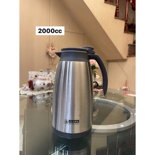 斑馬牌🦓 保溫壺不銹鋼真空水壺2.0L咖啡壺旋轉(9.9成新✨）