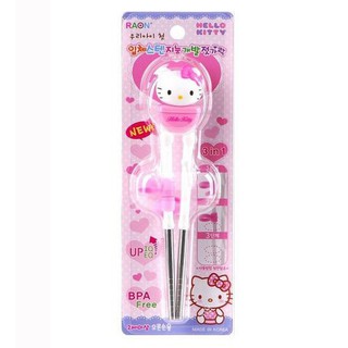 凱蒂貓HELLO KITTY不鏽鋼兒童學習筷