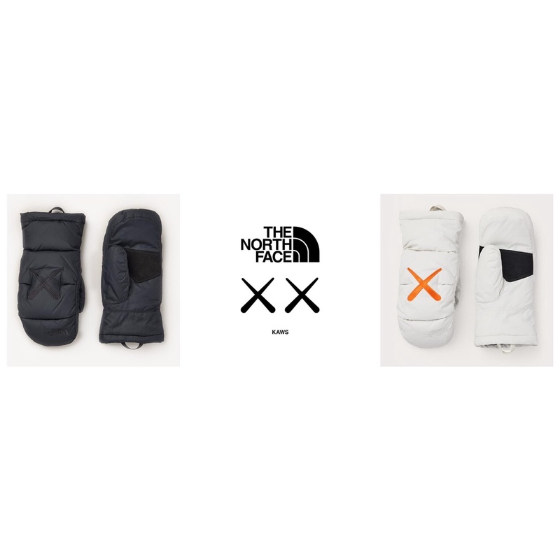 付收據 台灣公司貨現貨The North Face XX KAWS 聯名系列紫色舒適連帽大學T 手套