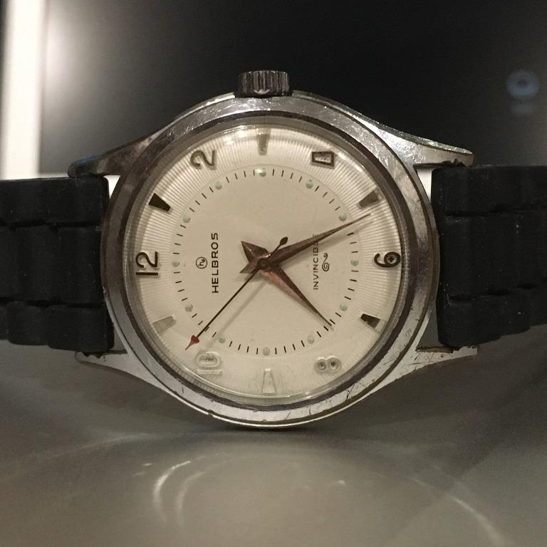 Helbros 德國古董錶 機械錶 手動上鍊 17石自製機芯 有擺輪補償螺絲 良品