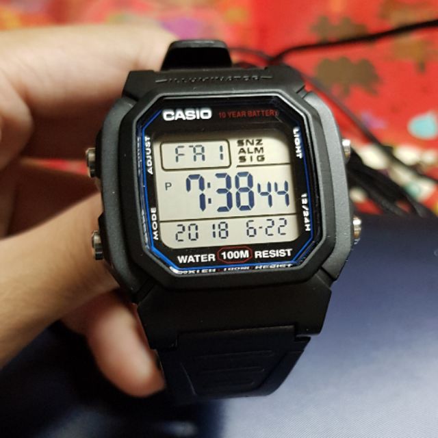 Casio w-800h電子手錶