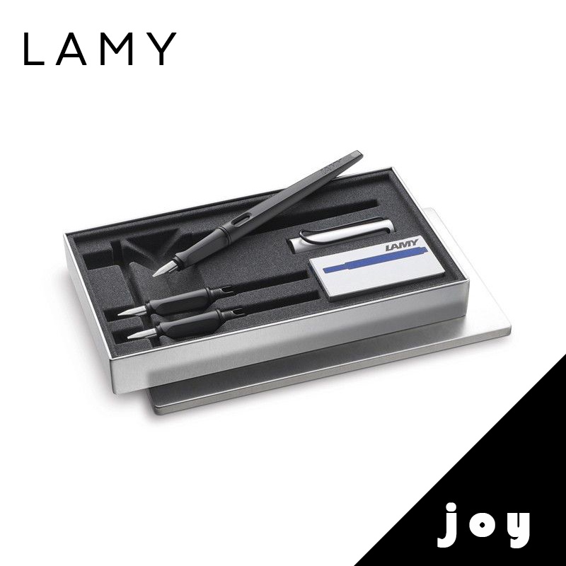 LAMY joy喜悅系列 11set 鋼筆禮盒組 鋁蓋黑桿