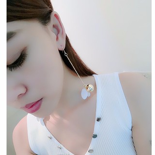 耳環 現貨 韓國氣質甜美幾何貝殼 花瓣 金屬感 吊飾 球球 流蘇 長耳環 K92083 Danica 韓系飾品 韓國連線
