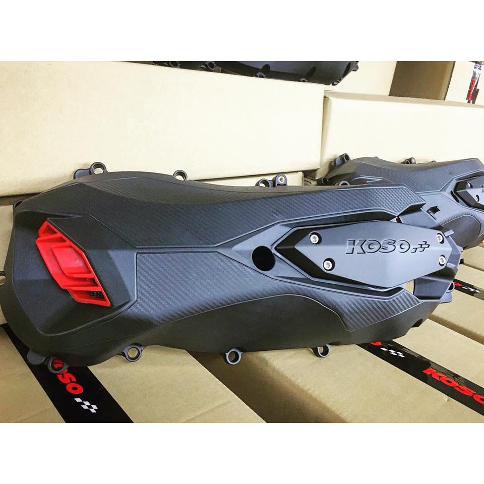 KOSO部品 YAMAHA FORCE 155 / S-MAX 155 輕量化導風傳動外蓋 霧黑色軸承防護盾