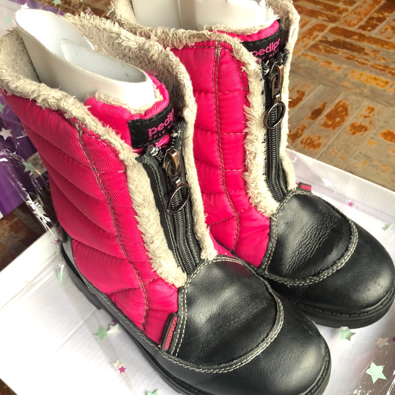 Pediped 女童保暖雪靴  防水 止滑 31碼 購於美國