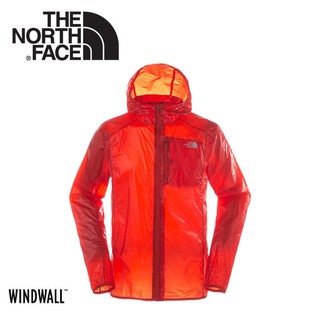 【The North Face 男 WindWall防風防潑連帽外套《橘》】3F67/機能外套/運動夾克/風衣/悠遊山水