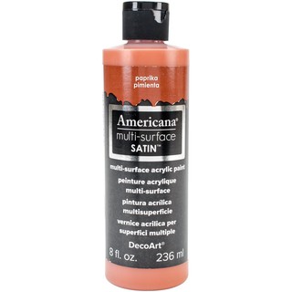 DecoArt 紅辣椒色 236 ml Multi-Surface Satin 美國風多重表面絲光顏料 - DA512