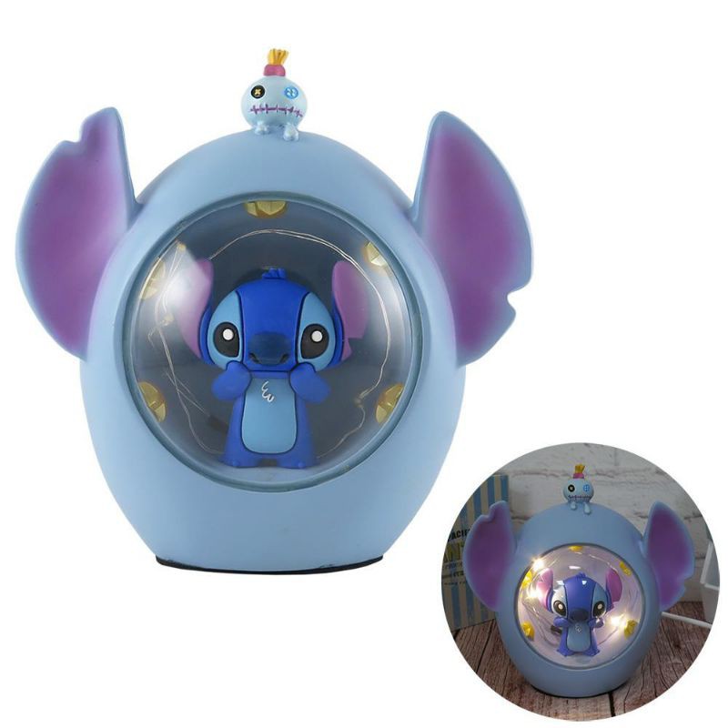 全新正版迪士尼LED USB陶瓷小夜燈 星際寶貝史迪奇款 正版有雷射防偽標籤