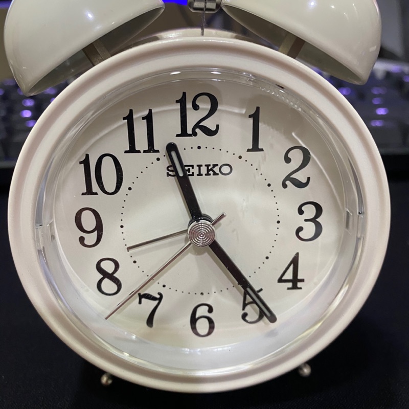 二手 SEIKO 鬧鐘 貪睡功能 夜光 靜音  QHK035
