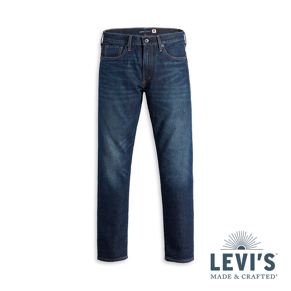 Levis LMC MOJ頂級日本布 512低腰修身窄管牛仔褲 頂級靛藍赤耳 深藍水洗 男59607-0053 熱賣單品