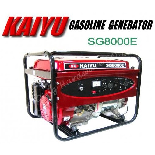 【W五金】附發票＊發電機 KAIYU 凱友 8000w 8000瓦 四行程 SG8000E 電動啟動