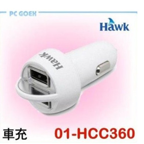 Hawk 逸盛 浩克 C360 車用充電器 01-HCC360 白 / 黑 Pcgoex 軒揚