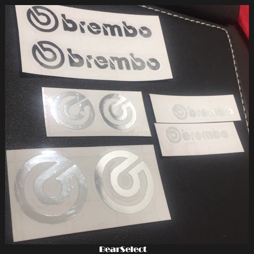 Brembo 貼紙 logo 圓標貼 LOGO標 車貼 金屬光貼紙 賓士 重機 速克達 輪框貼 油箱 安全帽 版貼 彩貼