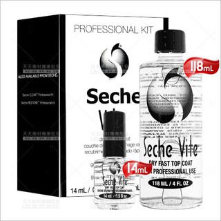 Seche VITE指甲快乾亮油14ml+補充液118ml(2入)[84932]