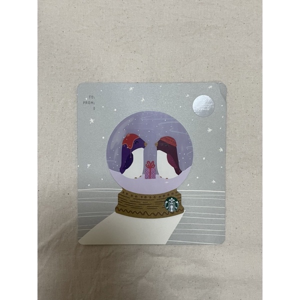 加拿大Starbucks 星巴克隨行卡片 #18L-3a 紫色企鵝 卡片蒐集
