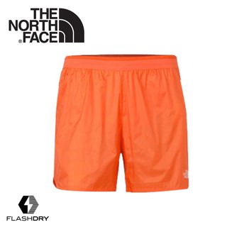 【The North Face 男 FlashDry運動短褲《橘》】3CE9/運動短褲/快乾短褲/慢跑褲/悠遊山水
