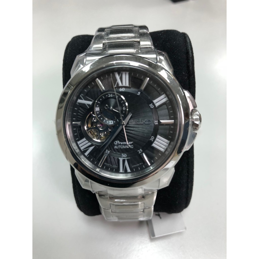 SEIKO 精工  Premier鏤空羅馬機械腕錶 4R39-00S0D、(台灣公司貨)、附原廠保證書