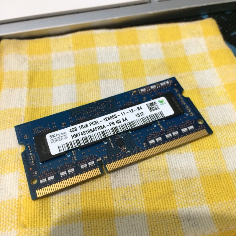 二手 海力士 Hynix DDR3 1600 4GB PC3L 12800S 1RX8 筆記型電腦 1.35V 記憶體