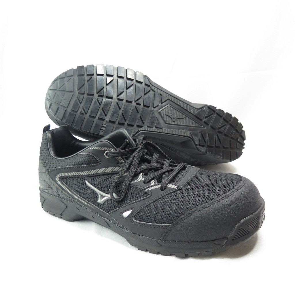 Mizuno VS防護鞋 男款 工作安全鞋  防滑 鋼頭鞋 F1GA201009 全黑【iSport商城】