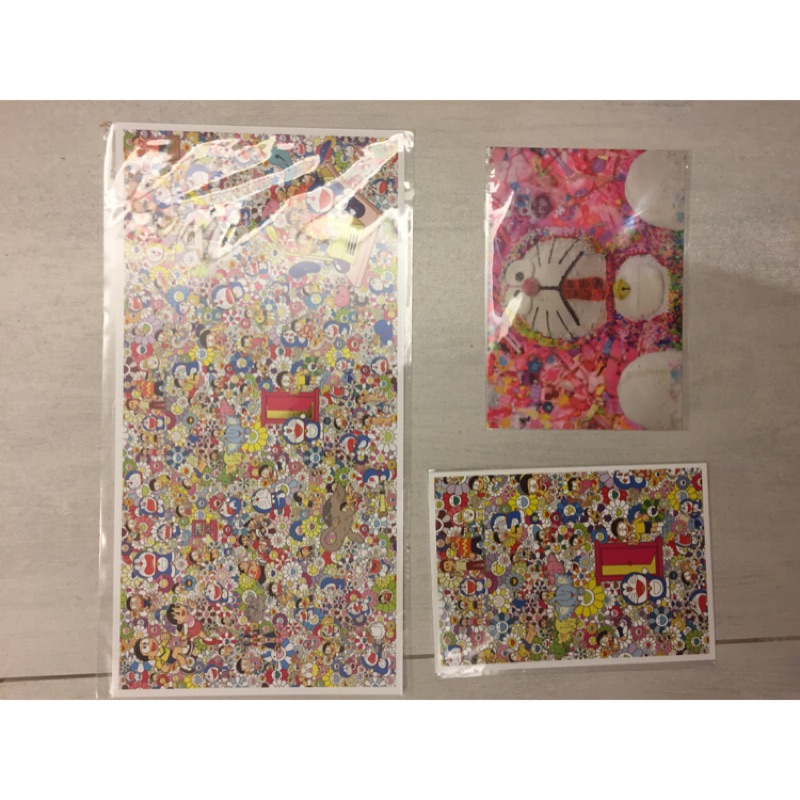 哆啦a夢展村上隆六本木森美術館名信片周邊資料夾uniqlo 蝦皮購物
