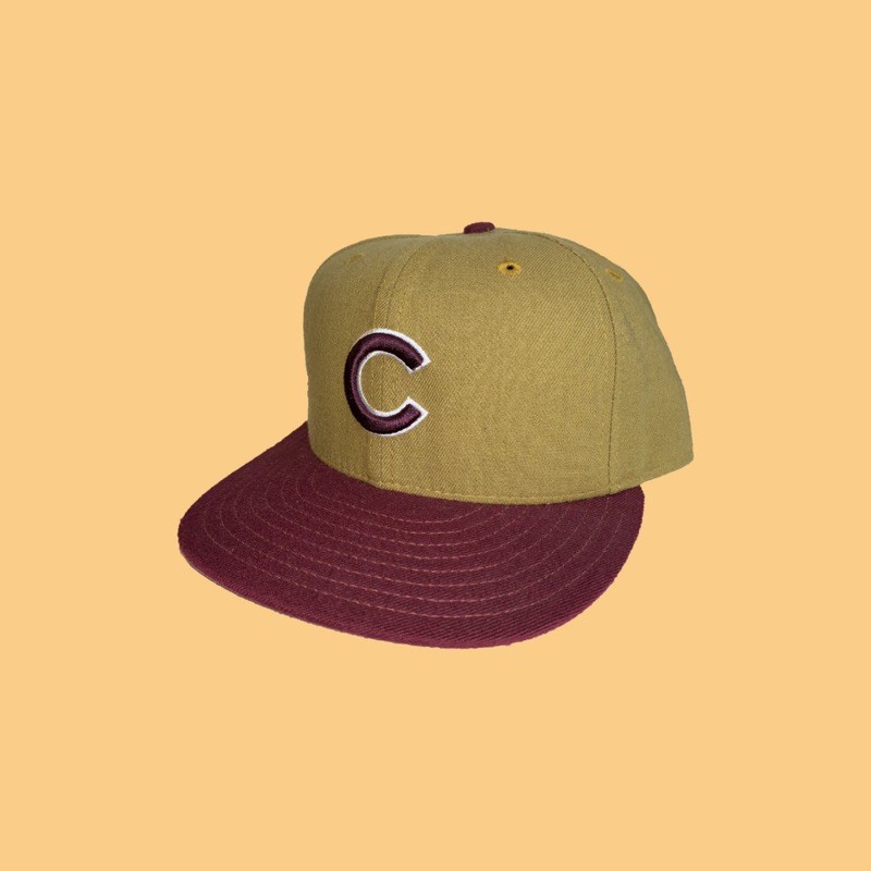 JCI：Vintage 00s New Era MLB 芝加哥 小熊隊 異色雙拼全封棒球帽 90s / 古著老帽