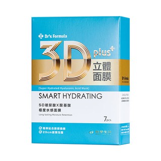 台塑生醫Dr’s Formula 3D立體極度水感面膜(7片裝)(有效期限-2025.06)