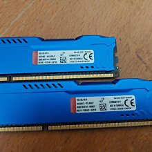 金士頓 HyperX FURY DDR3 1866 4GBX2=8GB 單面同顆粒 星耀藍 電競版 散熱片版本
