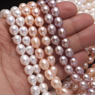 大米形天然淡水培養珍珠 100% 正品天然淡水珍珠, 用於 DIY 珠寶製作線
