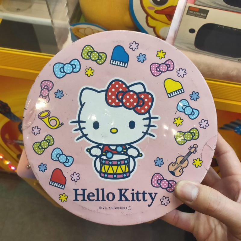 美好hello kitty凱蒂貓mh-2025聯名限量版藍牙喇叭圓盒方盒鐵盒 螺