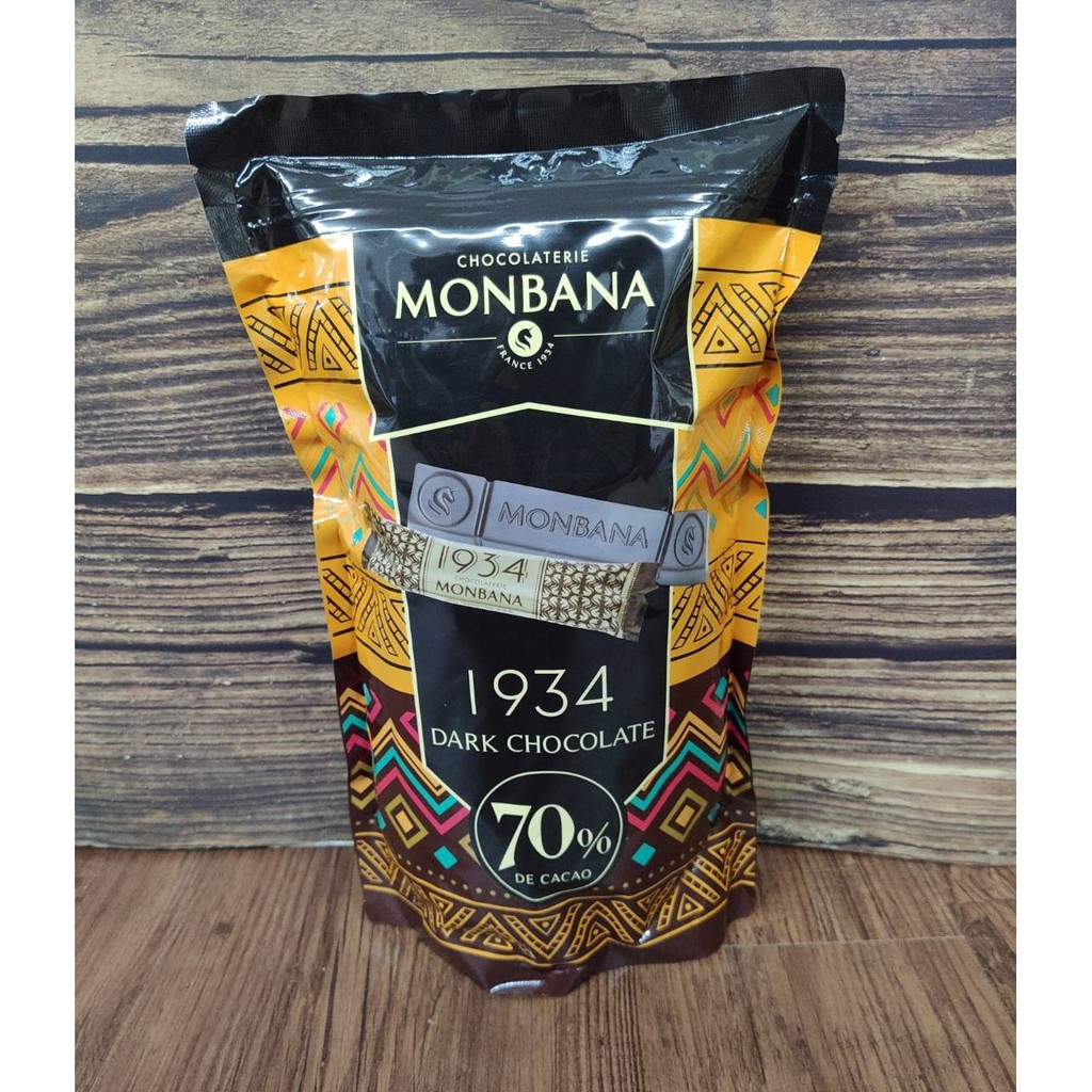 Monbana 1934 70%迦納黑巧克力條 單條販售