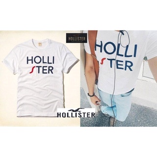 HCO Hollister co.Applique Logo Graphic Tee貼布字母短T-白