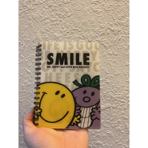 奇先生妙小姐線圈筆記本 筆記本 可愛 smile 日記 小冊