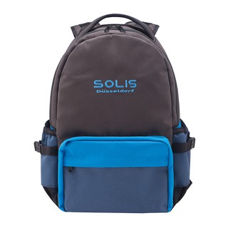 SOLIS漸變調色盤系列ONES 小尺寸前袋款電腦後背包(鵲灰藍) 電腦包/防潑水/防盜夾層/拉桿包