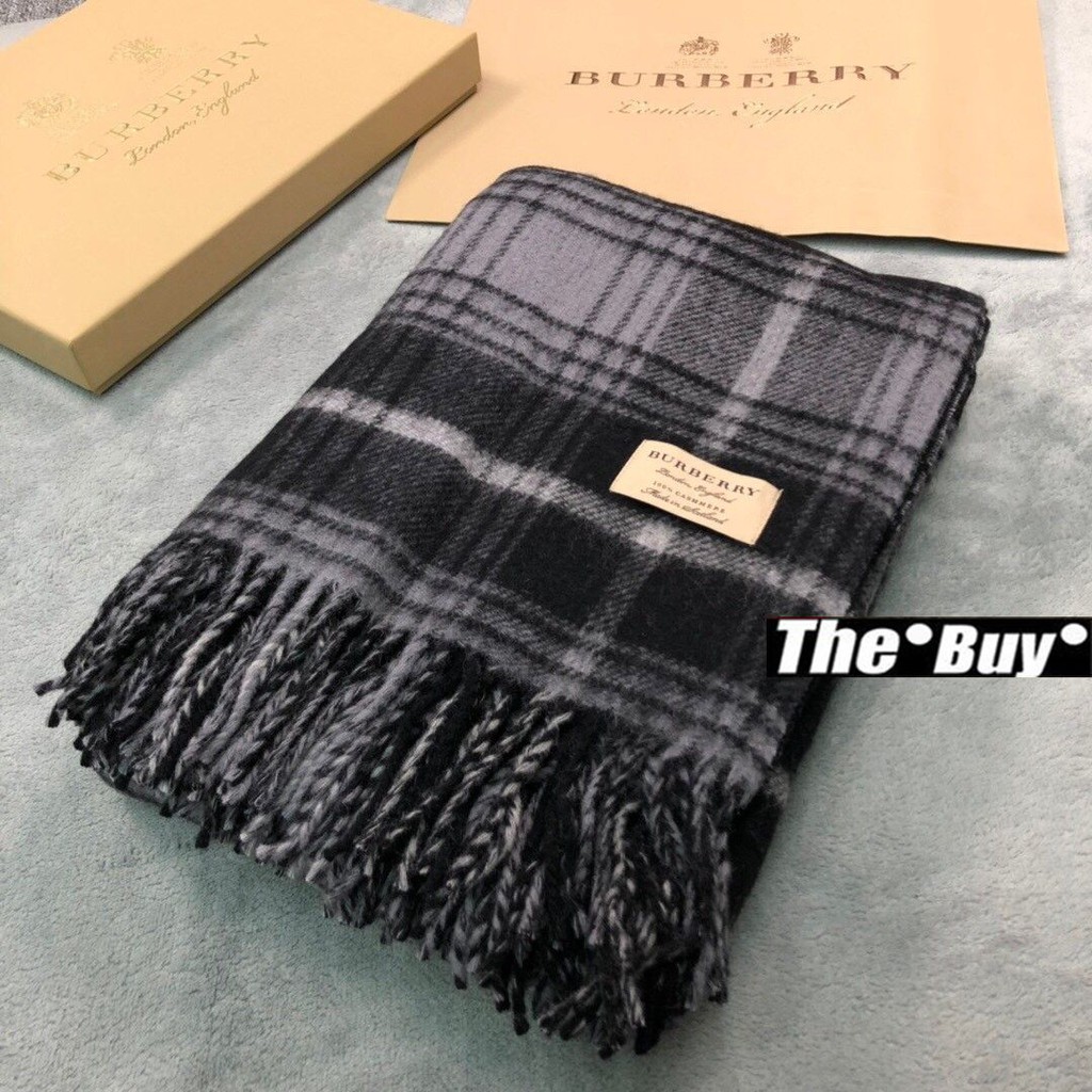 TheBuy -Burberry 經典英倫時尚保暖羊毛絨圍巾披肩outlet代購| 蝦皮購物