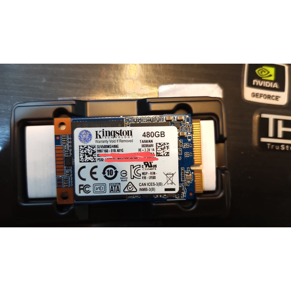 金士頓 Kingston UV500 mSATA SSD 480GB SUV500MS/480g