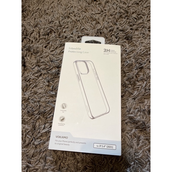 VOKAMO Sdouble for iPhone 13 mini(5.4”)雙料防刮保護殼-透明（二手）