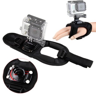 運動攝影機【360度旋轉手掌帶】GOPRO /SJCAM 山狗SJ4000 M10/小蟻機/固定架/手握帶/生存遊戲