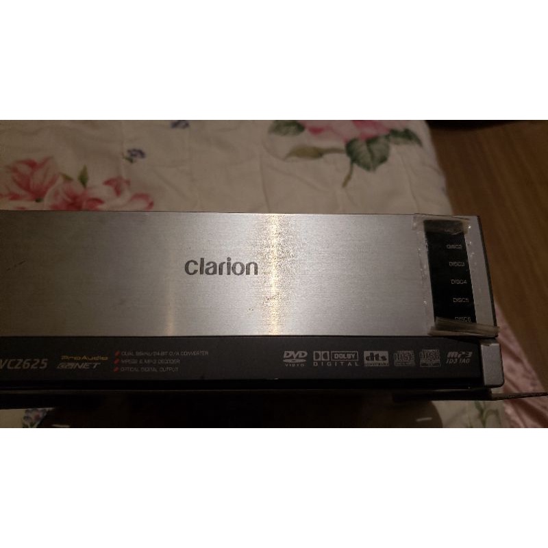 歌樂 CLARION VCZ625 六片DVD 換片箱/cd/vcd/dvd