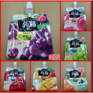 達樂美蒟蒻吸果凍 水蜜桃/蘋果/紫葡萄/白葡萄/柑橘/哈密瓜/芒果 日本進口食品 休閒零食 蒟蒻【錢嫂休閒零食】J果凍