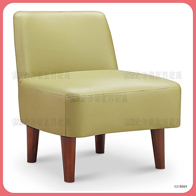 【沙發世界家具】綠皮靠背小椅〈D489335-14 〉沙發矮凳/穿鞋椅/玄關椅/和室椅/腳凳/小沙發